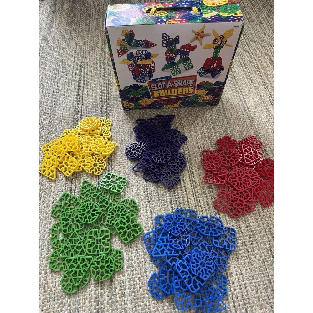 Lakeshore Slot-A-Shape Builders Learning Toys Building 3-D construction